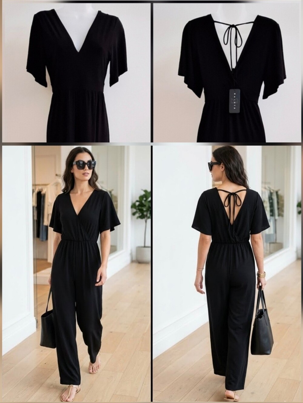 💚Saints 21 NEW! Jumpsuit Short Sleeve Black 🤍MEDIUM